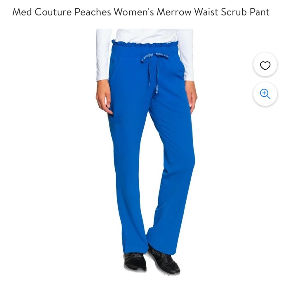 Royal blue scrub bottoms. Size Medium